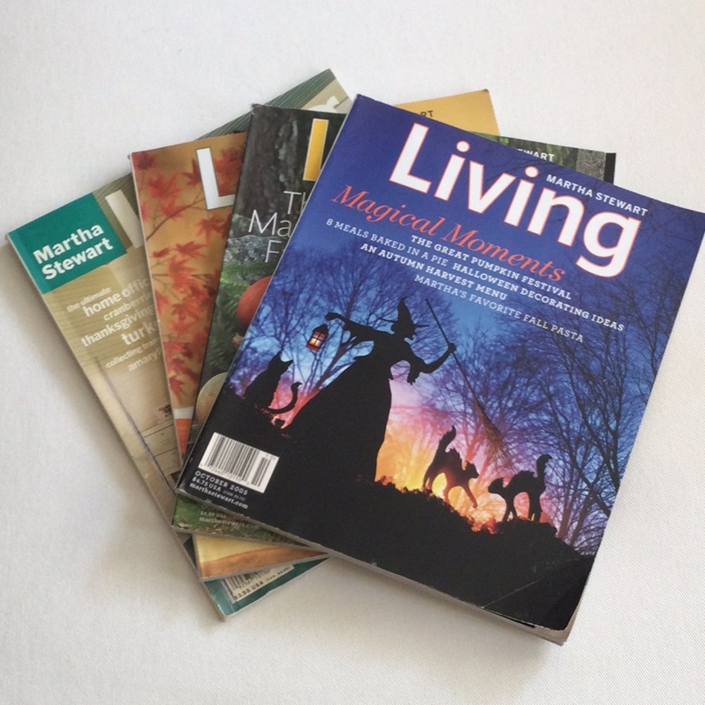 Vintage Martha Stewart Living Magazines - October & November Editions
